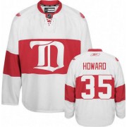 Detroit Red Wings ＃35 Men's Jimmy Howard Reebok Authentic White Third Winter Classic Jersey