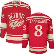 Detroit Red Wings ＃8 Men's Justin Abdelkader Reebok Authentic Red 2014 Winter Classic Jersey