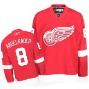 Detroit Red Wings ＃8 Men's Justin Abdelkader Reebok Authentic Red Home Jersey