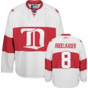 Detroit Red Wings ＃8 Men's Justin Abdelkader Reebok Authentic White Third Winter Classic Jersey