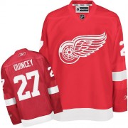 Detroit Red Wings ＃27 Men's Kyle Quincey Reebok Authentic Red Home Jersey
