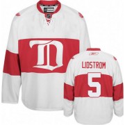 Detroit Red Wings ＃5 Men's Nicklas Lidstrom Reebok Authentic White Third Winter Classic Jersey