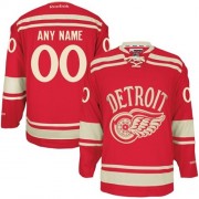 Reebok Detroit Red Wings Men's Customized Authentic Red 2014 Winter Classic Jersey