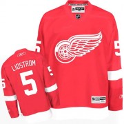 Detroit Red Wings ＃5 Youth Nicklas Lidstrom Reebok Authentic Red Home Jersey