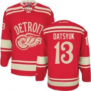 Detroit Red Wings ＃13 Men's Pavel Datsyuk Reebok Authentic Red 2014 Winter Classic Jersey