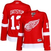 Detroit Red Wings ＃13 Women's Pavel Datsyuk Reebok Premier Red Home Jersey