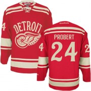 Detroit Red Wings ＃24 Men's Bob Probert Reebok Authentic Red 2014 Winter Classic Jersey