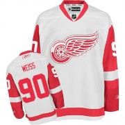 Detroit Red Wings ＃90 Men's Stephen Weiss Reebok Authentic White Away Jersey