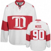 Detroit Red Wings ＃90 Men's Stephen Weiss Reebok Authentic White Third Winter Classic Jersey