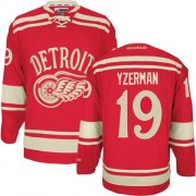 Detroit Red Wings ＃19 Men's Steve Yzerman Reebok Authentic Red 2014 Winter Classic Jersey