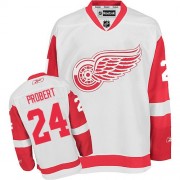 Detroit Red Wings ＃24 Men's Bob Probert Reebok Authentic White Away Jersey