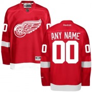 Reebok Detroit Red Wings Men's Customized Authentic Red Home Jersey