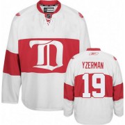 Detroit Red Wings ＃19 Youth Steve Yzerman Reebok Authentic White Third Winter Classic Jersey