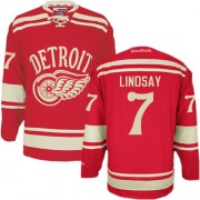 Detroit Red Wings ＃7 Men's Ted Lindsay Reebok Authentic Red 2014 Winter Classic Jersey
