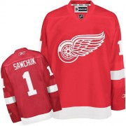 Detroit Red Wings ＃1 Men's Terry Sawchuk Reebok Authentic Red Home Jersey