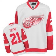 Detroit Red Wings ＃21 Men's Tomas Tatar Reebok Authentic White Away Jersey
