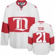 Detroit Red Wings ＃21 Men's Tomas Tatar Reebok Premier White Third Winter Classic Jersey
