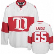 Detroit Red Wings ＃65 Men's Danny DeKeyser Reebok Authentic White Third Winter Classic Jersey