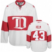 Detroit Red Wings ＃43 Men's Darren Helm Reebok Authentic White Third Winter Classic Jersey