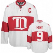 Detroit Red Wings ＃9 Men's Gordie Howe Reebok Authentic White Third Winter Classic Jersey