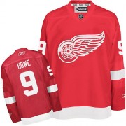 Detroit Red Wings ＃9 Men's Gordie Howe Reebok Authentic Red Home Jersey