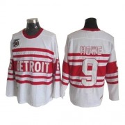 Detroit Red Wings ＃9 Men's Gordie Howe CCM Authentic White Throwback Jersey