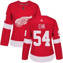 Detroit Red Wings Women's Christoffer Ehn Adidas Authentic Red Home Jersey