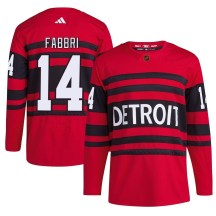 Detroit Red Wings Youth Robby Fabbri Adidas Authentic Red Reverse Retro 2.0 Jersey