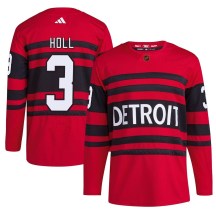 Detroit Red Wings Youth Justin Holl Adidas Authentic Red Reverse Retro 2.0 Jersey