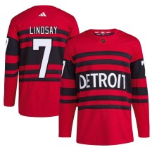 Detroit Red Wings Youth Ted Lindsay Adidas Authentic Red Reverse Retro 2.0 Jersey