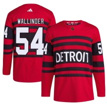 Detroit Red Wings Youth William Wallinder Adidas Authentic Red Reverse Retro 2.0 Jersey