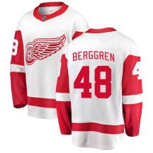 Detroit Red Wings Men's Jonatan Berggren Fanatics Branded Breakaway White Away Jersey