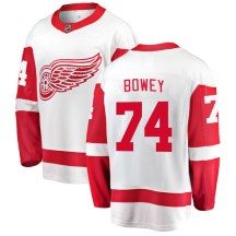 Detroit Red Wings Men's Madison Bowey Fanatics Branded Breakaway White Away Jersey