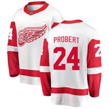 Detroit Red Wings Men's Bob Probert Fanatics Branded Breakaway White Away Jersey
