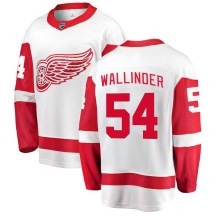 Detroit Red Wings Men's William Wallinder Fanatics Branded Breakaway White Away Jersey