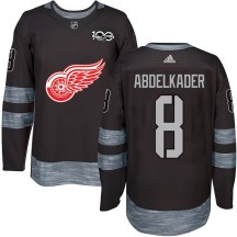 Detroit Red Wings Men's Justin Abdelkader Authentic Black 1917-2017 100th Anniversary Jersey