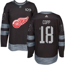 Detroit Red Wings Men's Andrew Copp Authentic Black 1917-2017 100th Anniversary Jersey