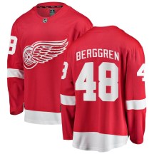Detroit Red Wings Men's Jonatan Berggren Fanatics Branded Breakaway Red Home Jersey
