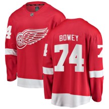 Detroit Red Wings Men's Madison Bowey Fanatics Branded Breakaway Red Home Jersey