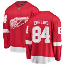 Detroit Red Wings Men's Jake Chelios Fanatics Branded Breakaway Red Home Jersey