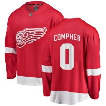Detroit Red Wings Men's J.T. Compher Fanatics Branded Breakaway Red Home Jersey