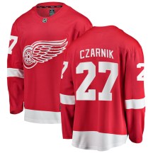 Detroit Red Wings Men's Austin Czarnik Fanatics Branded Breakaway Red Home Jersey