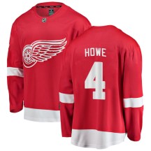 Detroit Red Wings Men's Mark Howe Fanatics Branded Breakaway Red Home Jersey