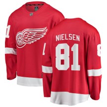 Detroit Red Wings Men's Frans Nielsen Fanatics Branded Breakaway Red Home Jersey