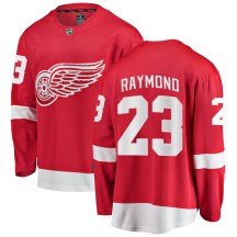 Detroit Red Wings Men's Lucas Raymond Fanatics Branded Breakaway Red Home Jersey