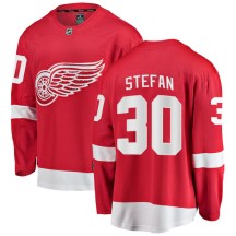 Detroit Red Wings Men's Greg Stefan Fanatics Branded Breakaway Red Home Jersey