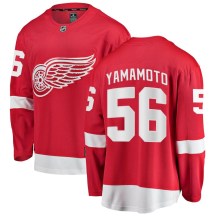 Detroit Red Wings Men's Kailer Yamamoto Fanatics Branded Breakaway Red Home Jersey