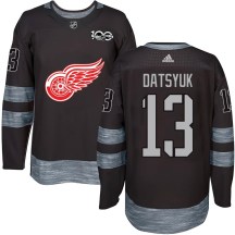 Detroit Red Wings Youth Pavel Datsyuk Authentic Black 1917-2017 100th Anniversary Jersey
