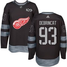 Detroit Red Wings Youth Alex DeBrincat Authentic Black 1917-2017 100th Anniversary Jersey