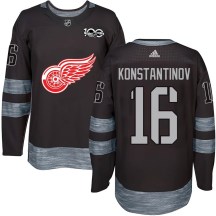 Detroit Red Wings Youth Vladimir Konstantinov Authentic Black 1917-2017 100th Anniversary Jersey